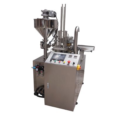 PLC آلة الالتفاف لملء الكأس 8كوب/دقيقة للاستخدام الصناعي