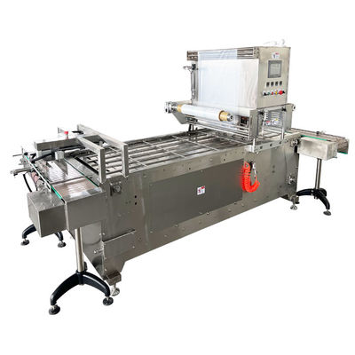 380v 50hz MAP Tray Sealer System 0.4-0.6Mpa آلة تغليف صناديق PP